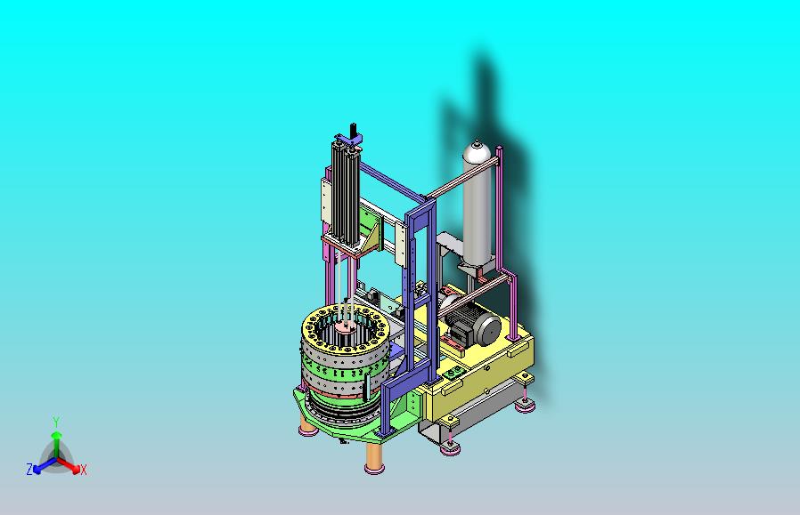 电机组装设备3D图纸三维模型