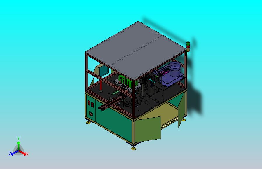 电感器全自动组装生产线设备3D图纸