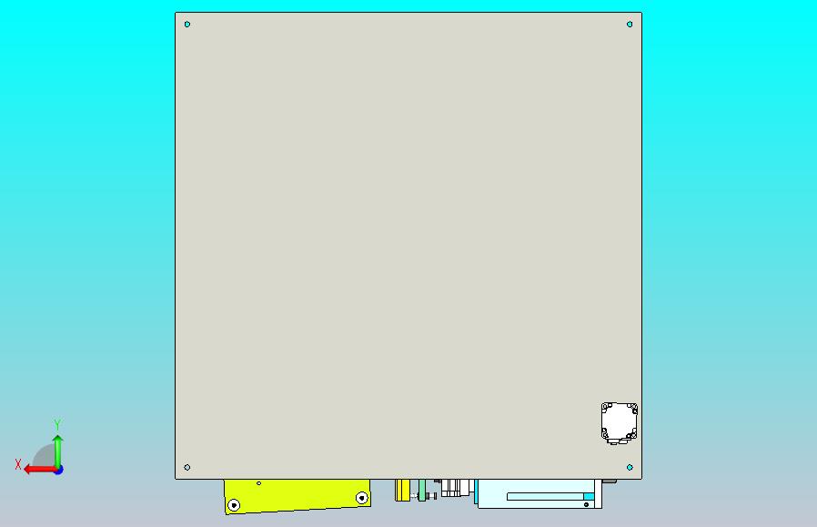 2轴贴标签机构3D模型