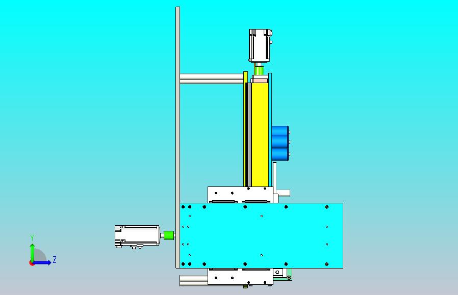 2轴贴标签机构3D模型