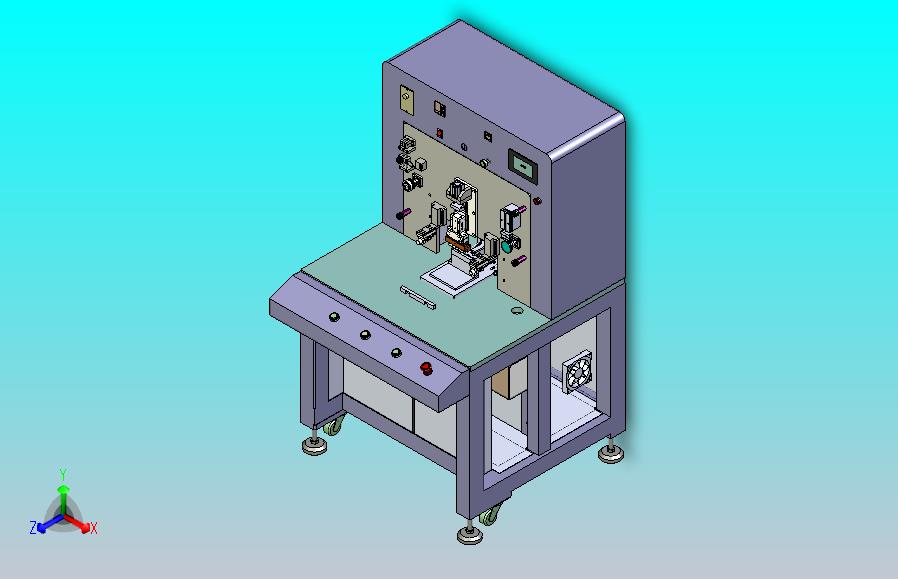 ACF热压贴附机总装3D图纸