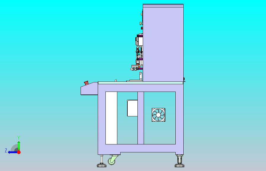 ACF热压贴附机总装3D图纸