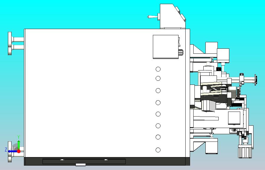 电容剪脚弯脚成型一体机设备3D模型图纸