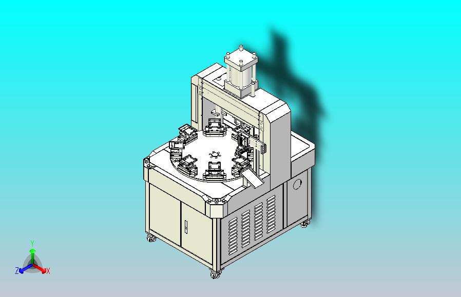 多工位铆压组装机3D图纸模型