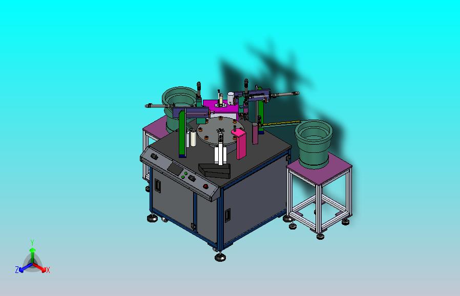 耳机组装机3D转台设备模型