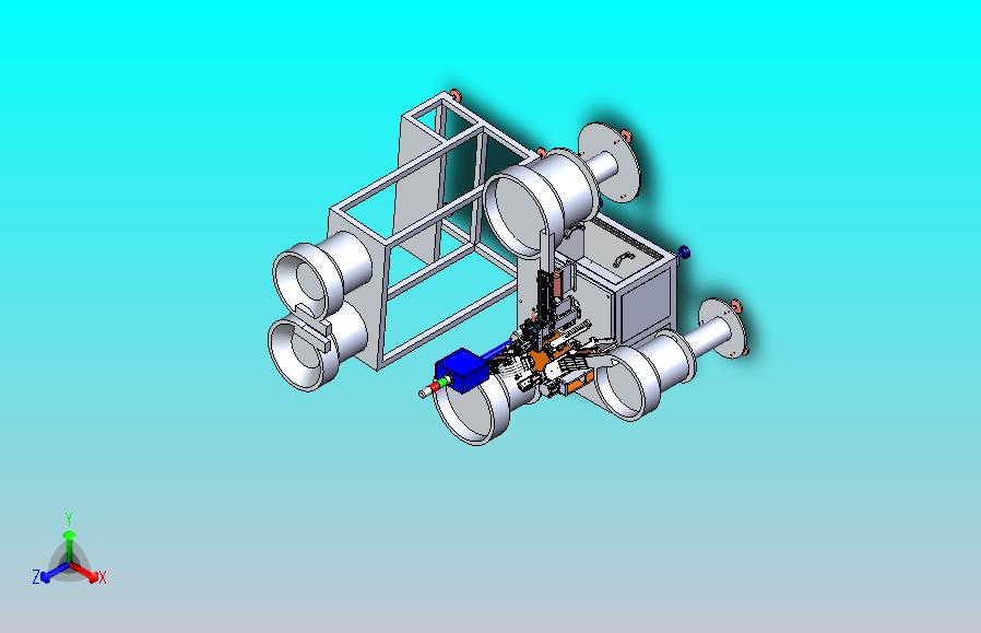 盖子组装机转台设备三维模型3D图纸
