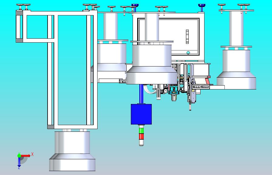 盖子组装机转台设备三维模型3D图纸