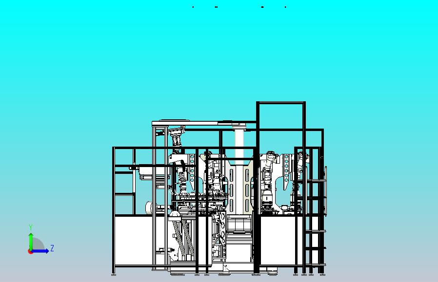 多工位组合非标自动化设备3D图纸三维模型