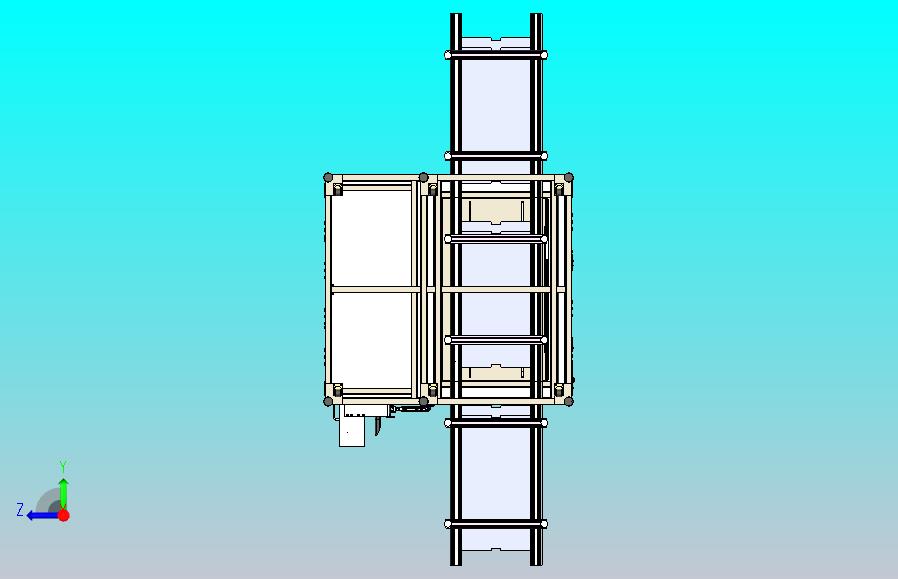 在线式电视贴偏光片设备三维模型3D图纸