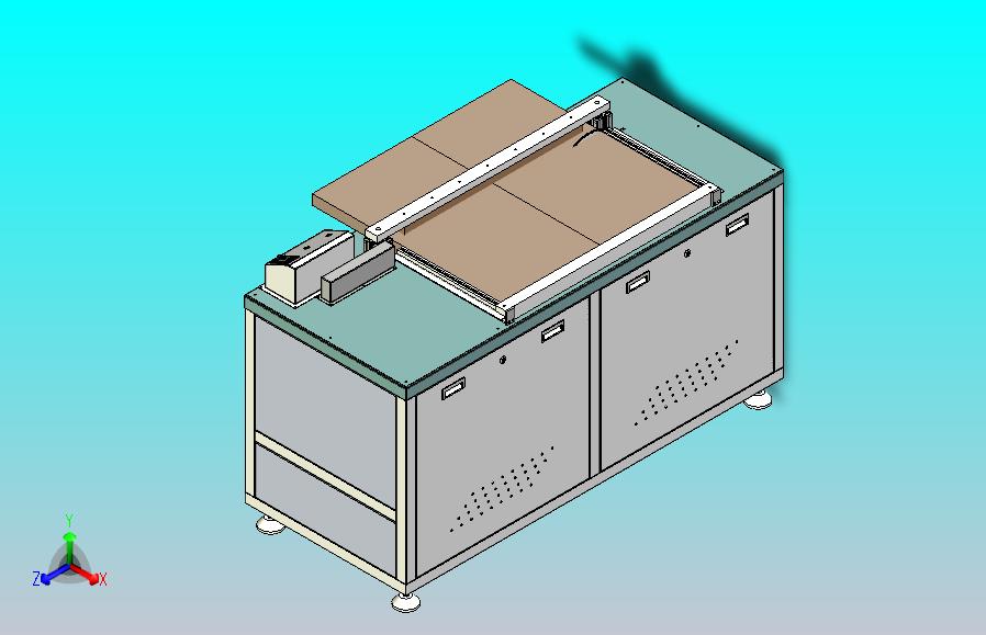 PCB板切割机设备3D图