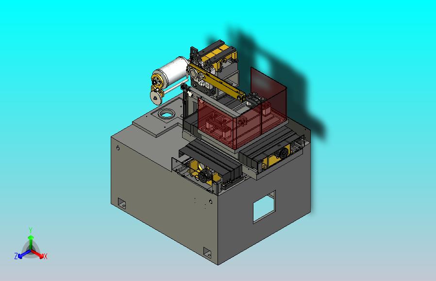 DK系列线切割机3D图纸三维模型