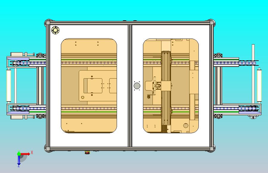FPC模激光切割机3D模型图纸