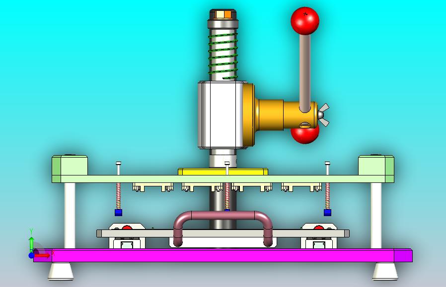 PCB板数控切割机设备3D图