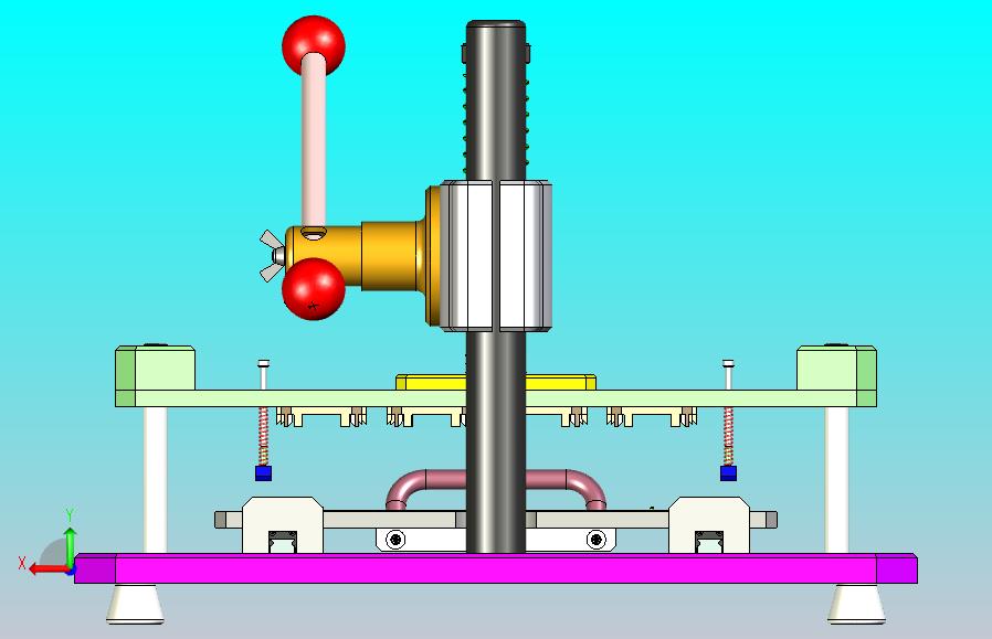 PCB板数控切割机设备3D图