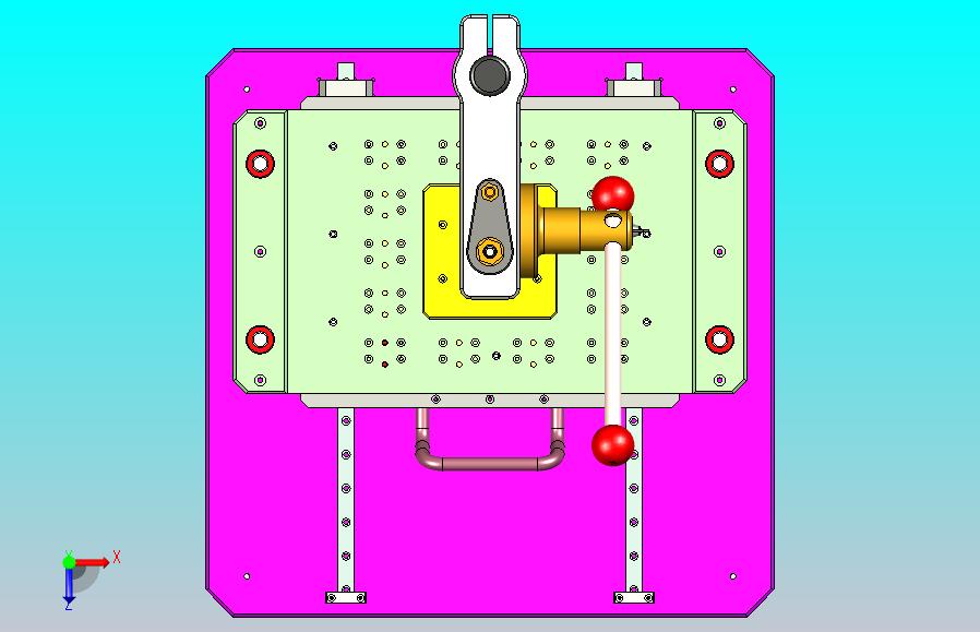 PCB板数控切割机设备3D图