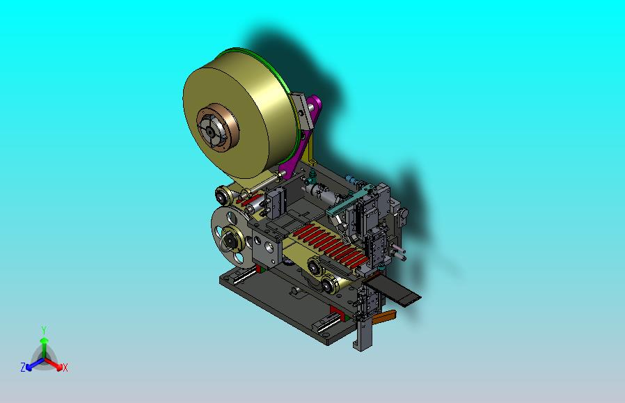 PCB贴标剥标机三维模型