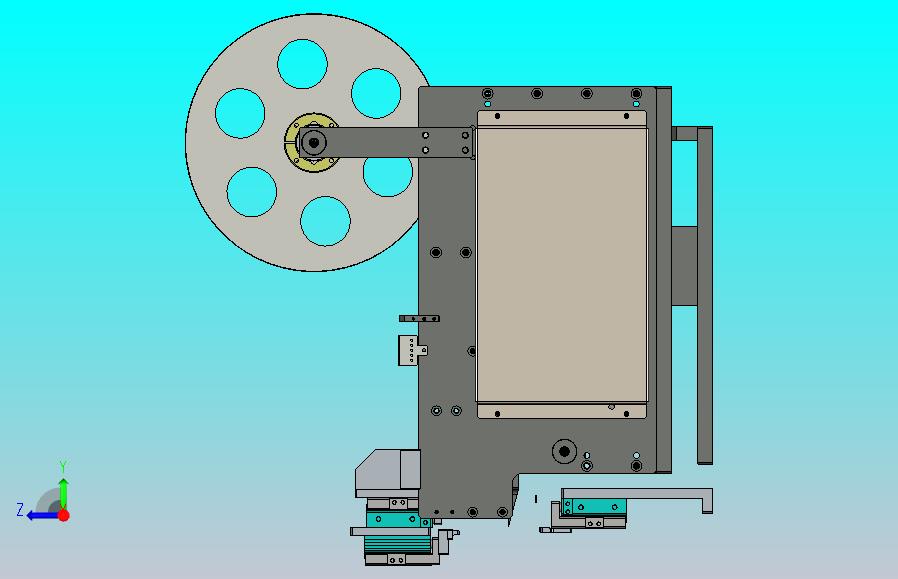常用的贴标机构模组3D