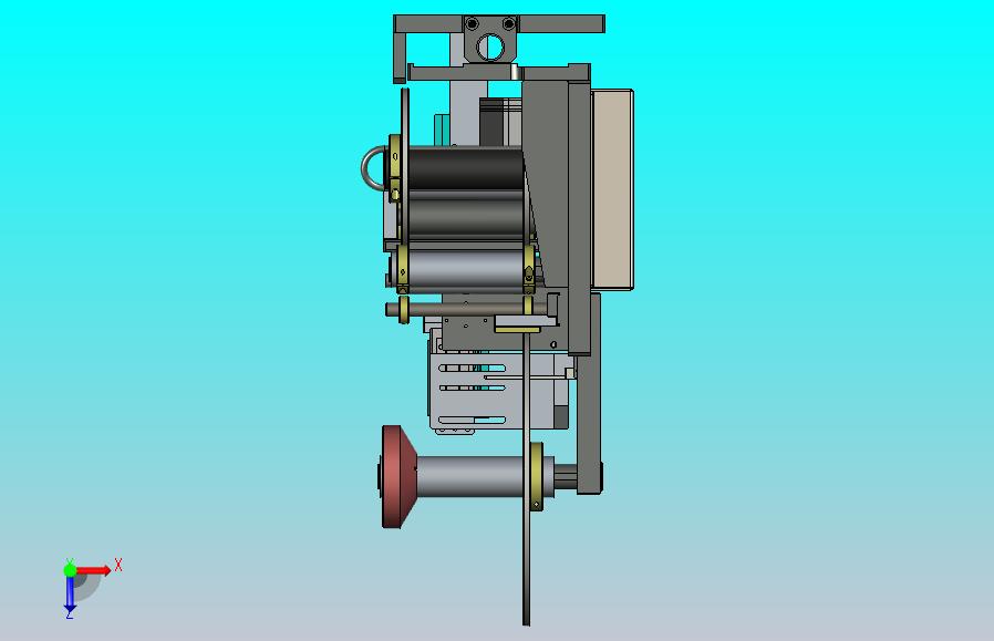 常用的贴标机构模组3D