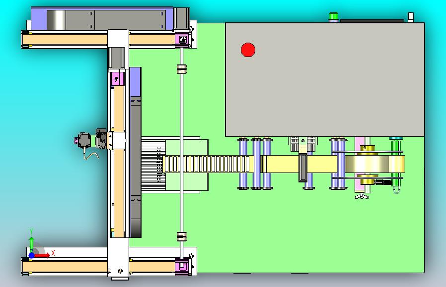 背板贴标机3D模型