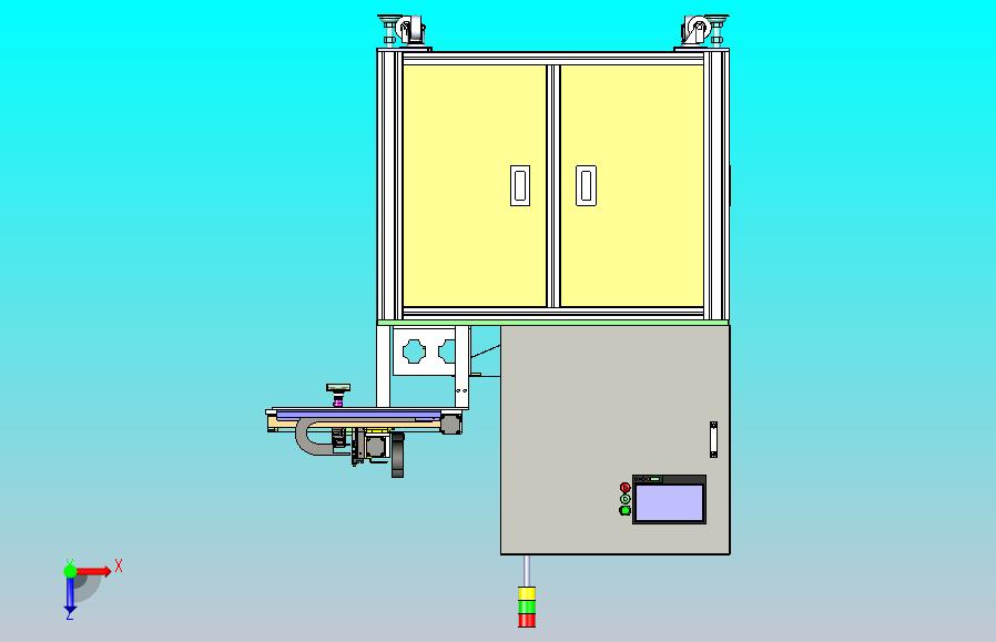 背板贴标机3D模型