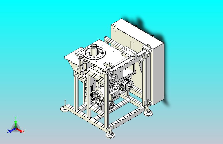 包装在线贴标机3D图纸