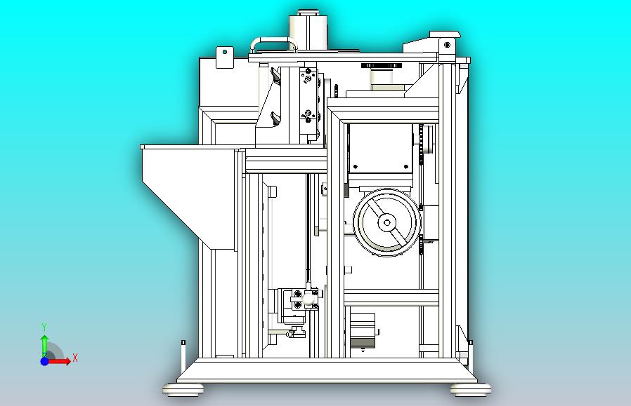 包装在线贴标机3D图纸