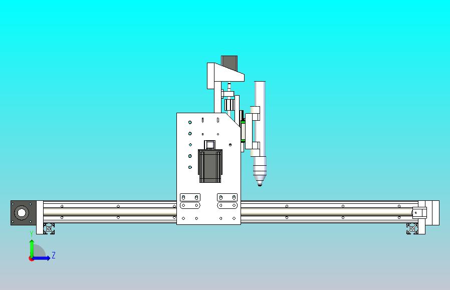 等离子切割机结构3D图纸模型