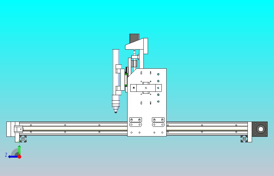 等离子切割机结构3D图纸模型