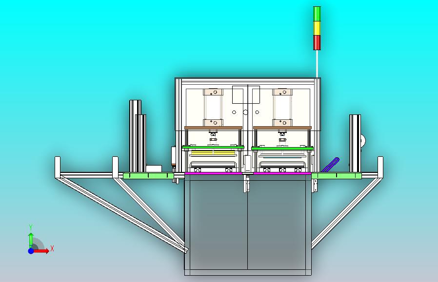 双工位热压机3D图纸三维模型