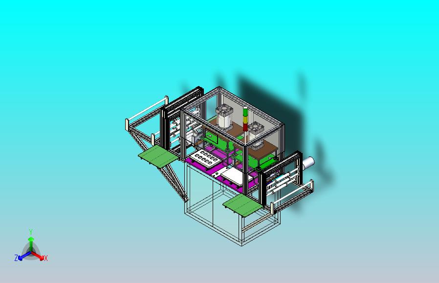 双工位热压机3D图纸三维模型