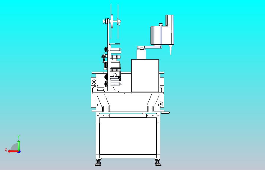 苹果设备贴标机3D图