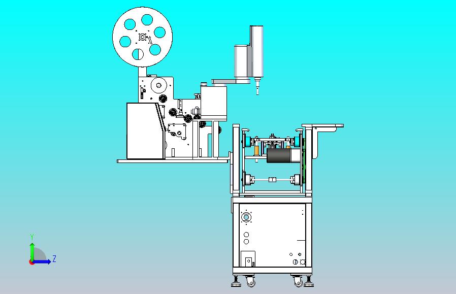 苹果设备贴标机3D图