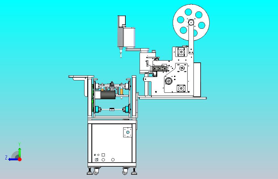 苹果设备贴标机3D图