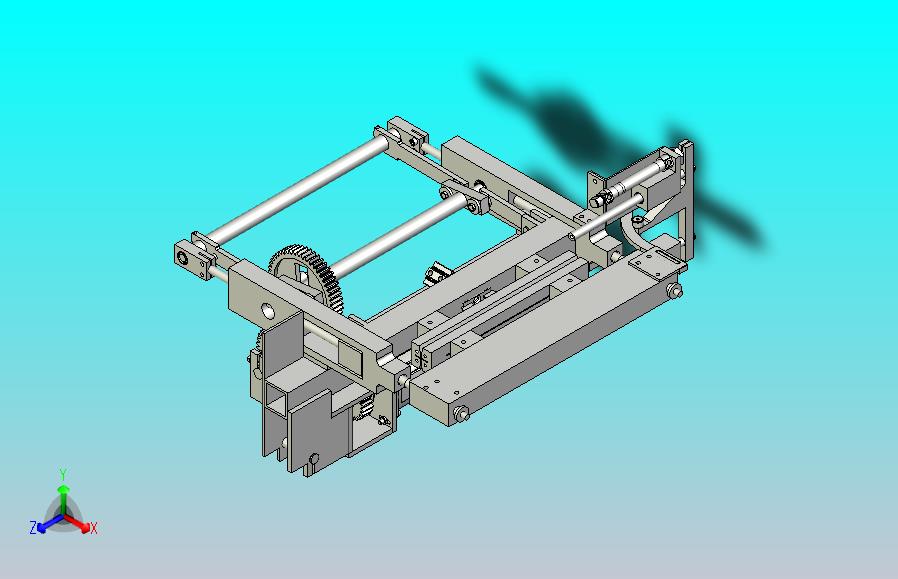 钳口切割机构3D图三维模型
