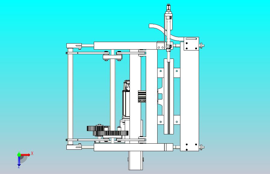 钳口切割机构3D图三维模型