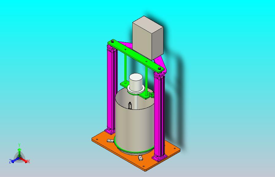 双立柱油脂加注机3D图纸泵体模型