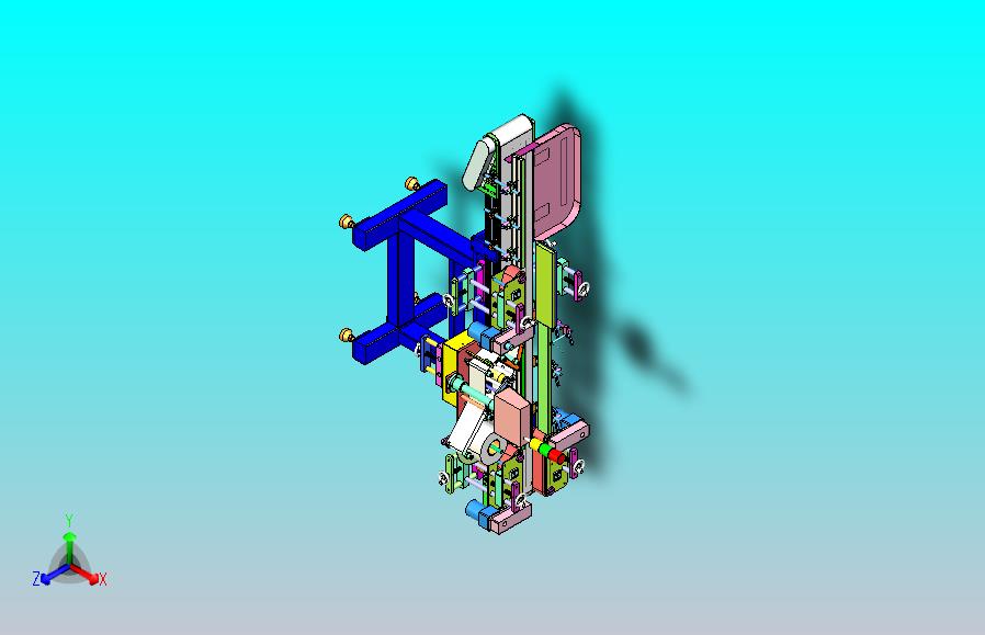 卧式贴标机瓶子贴标机3D图