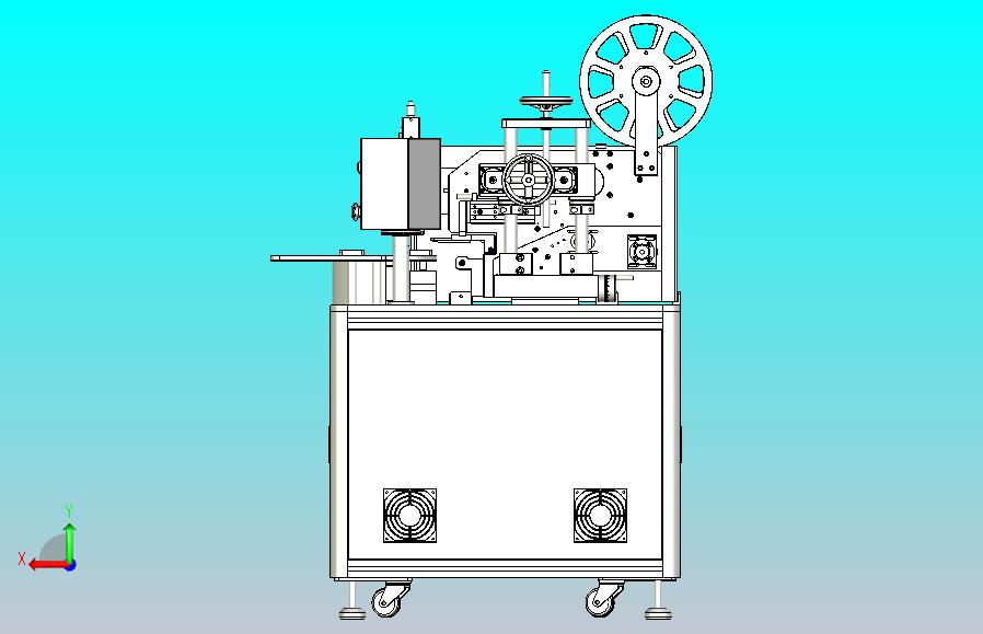 转盘式自动贴标机3D模型