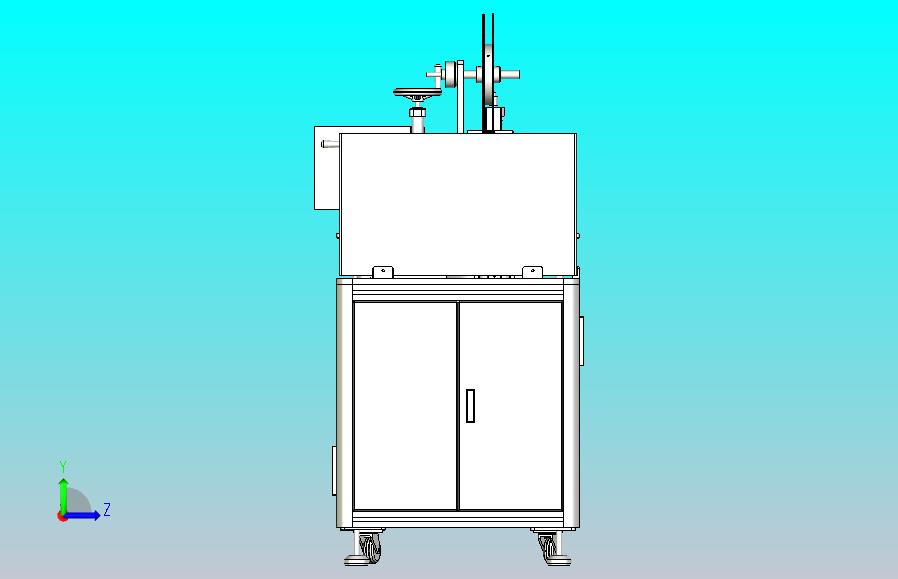 转盘式自动贴标机3D模型
