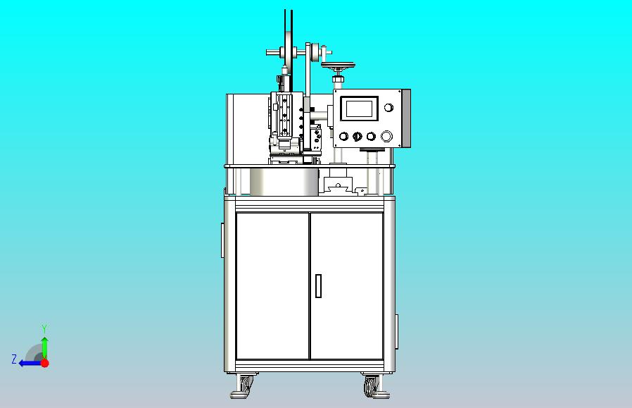 转盘式自动贴标机3D模型