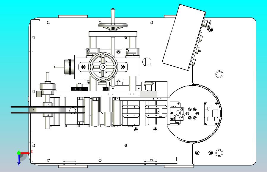 转盘式自动贴标机3D模型