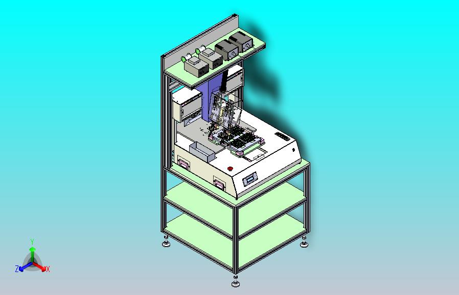 一种双头全自动焊锡机3D图纸