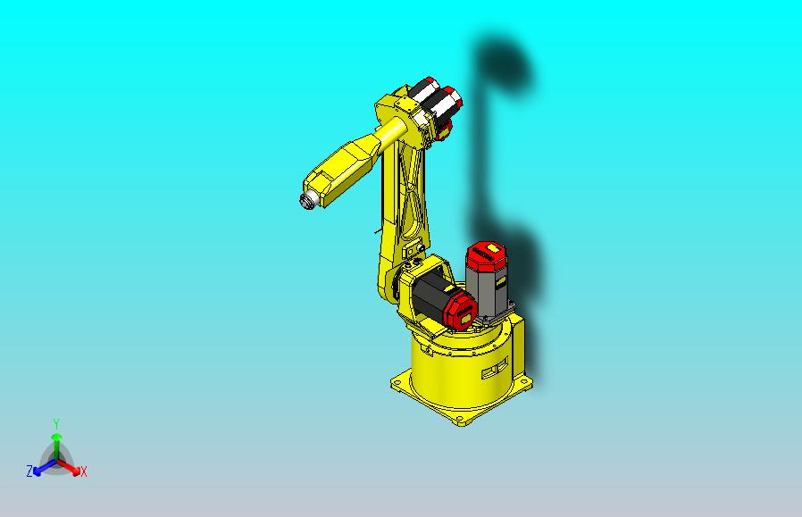 一款复杂机械臂3D模型