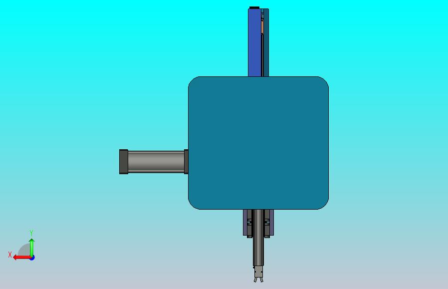 一款冲床油压机4轴送料机械手三维模型