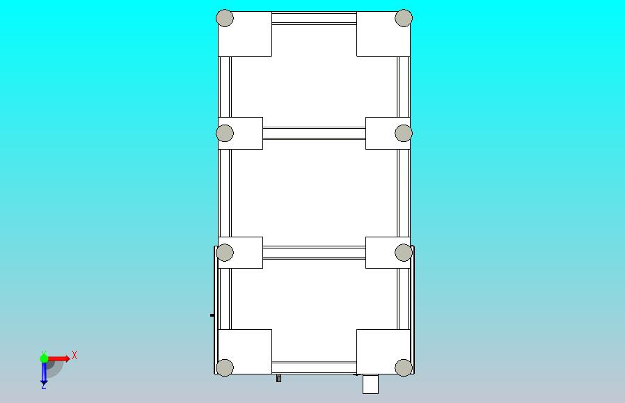 一款冲凸台液压机三维3D数模