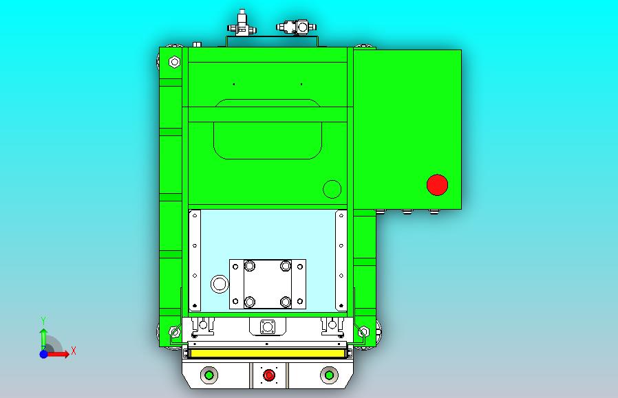 一款5T液压压机三维3D数模