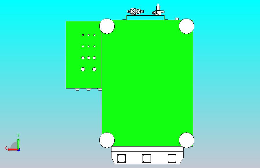 一款5T液压压机三维3D数模