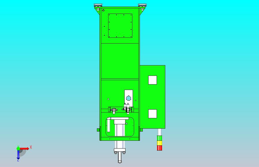 一款5T液压压机三维3D数模