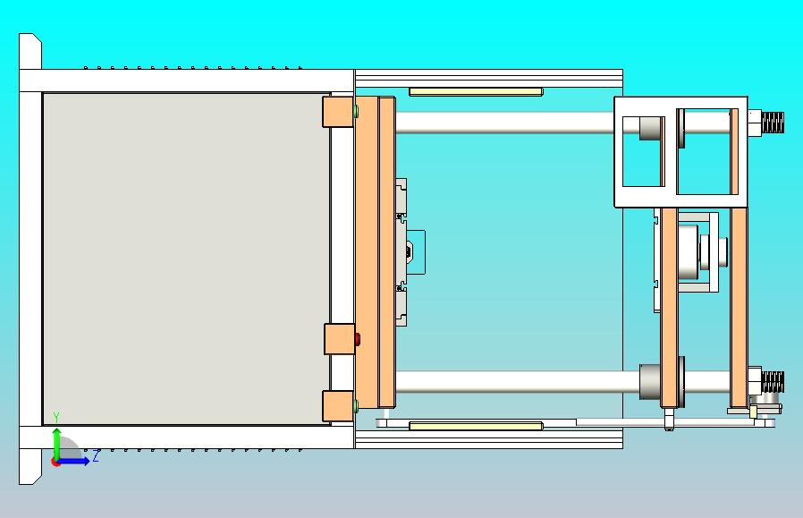 一款10吨四柱三板油压机三维3D数模