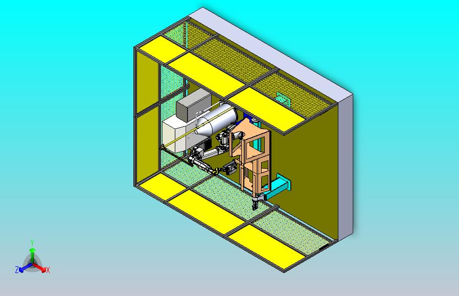 探矿机械机架体机器人焊接工作站3D模型